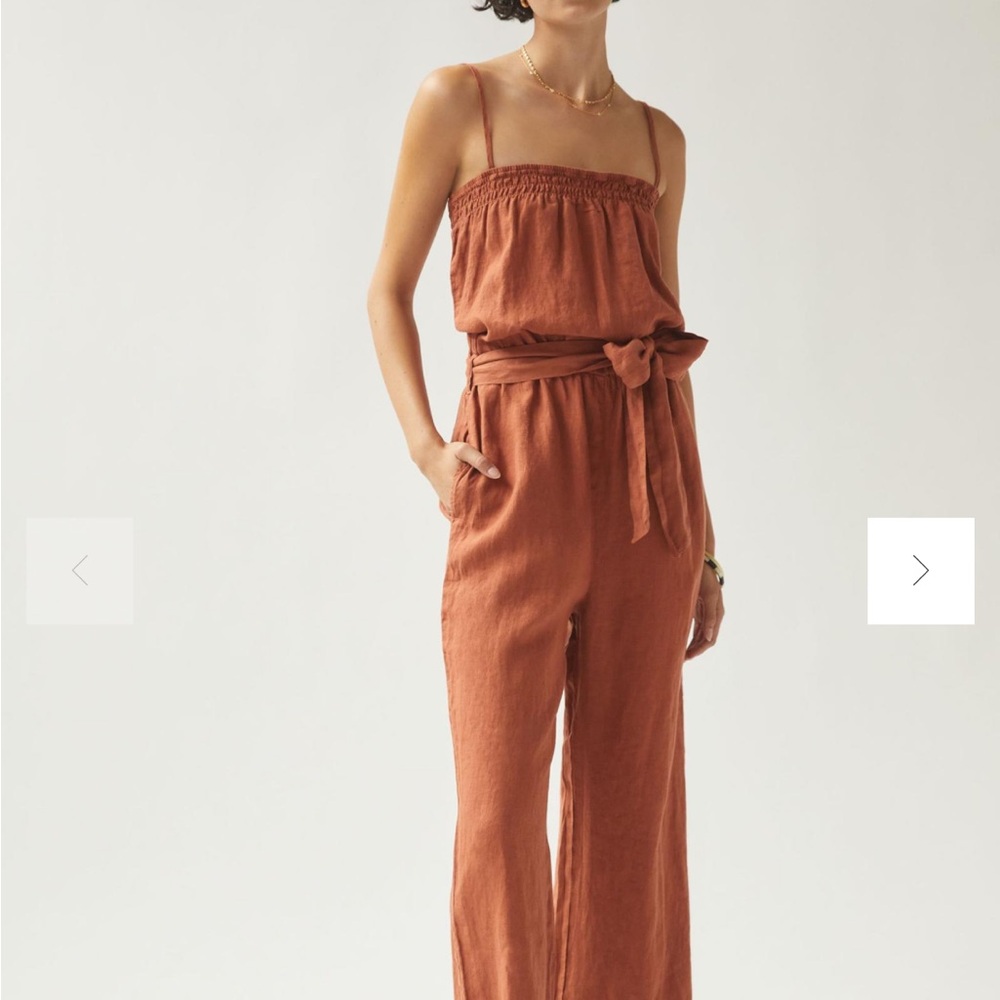 Anthropologie Rust Jumpsuit